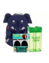 Pack mochila elefante o burro 3-5 años + Snack In The Box 350 ml + Regalo Scribble On The Box - Nappy.es