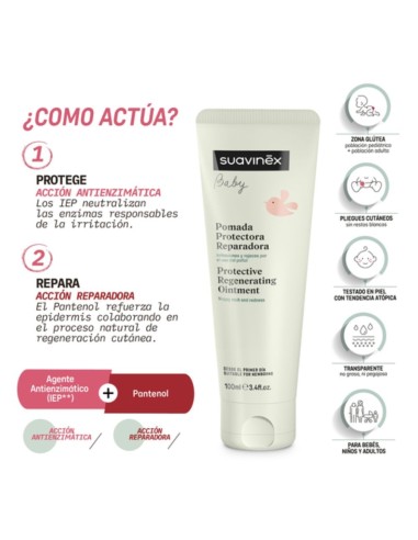 Pomada Protectora Reparadora de Pañal 100ml Suavinex