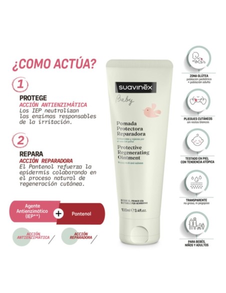 Pomada Protectora Reparadora de Pañal 100ml Suavinex
