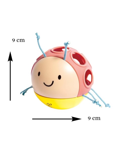 Sonajero mordedor Mariquita 10m+ Hape | Nappy.es