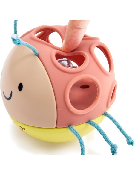 Sonajero mordedor Mariquita 10m+ Hape | Nappy.es