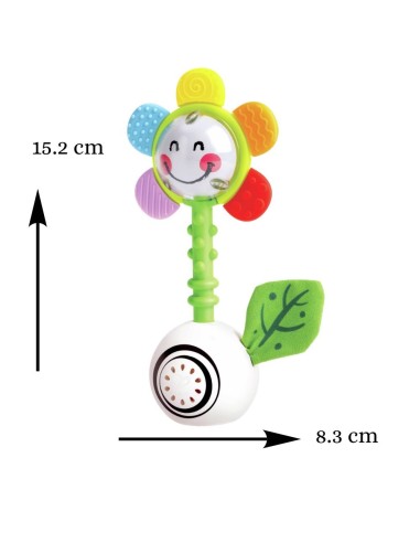 Sonajero de Flor Agita y Brilla 0m+ Hape | Nappy.es