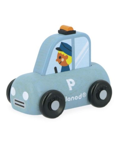 Coche de Policía de Madera Cross Roads Janod | Nappy.es