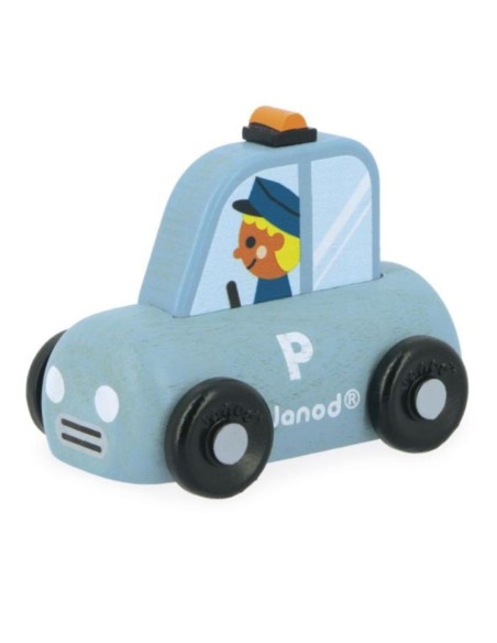Coche de Policía de Madera Cross Roads Janod | Nappy.es