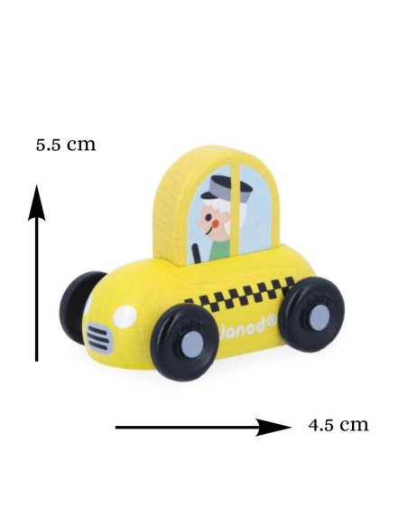 Coche de Taxi de Madera Cross Roads Janod | Nappy.es