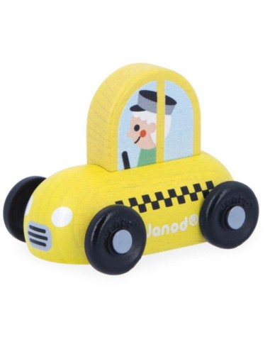 Coche de Taxi de Madera Cross Roads Janod | Nappy.es