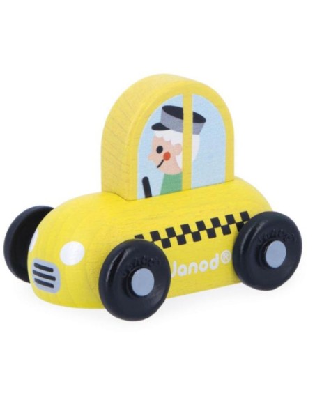 Coche de Taxi de Madera Cross Roads Janod | Nappy.es