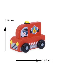Coche de Bomberos de Madera Cross Roads Janod | Nappy.es 2