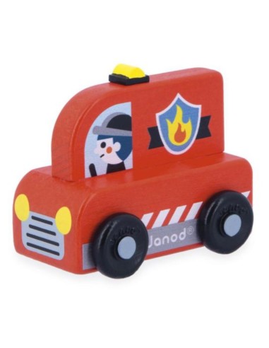 Coche de Bomberos de Madera Cross Roads Janod | Nappy.es