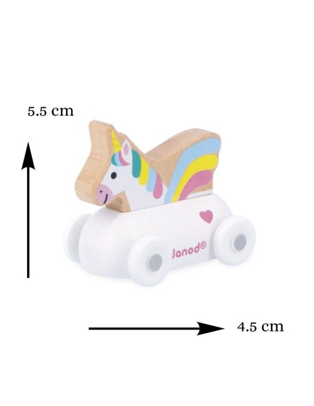 Coche de Unicornio de Madera Cross Roads Janod | Nappy.es