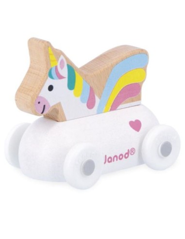 Coche de Unicornio de Madera Cross Roads Janod | Nappy.es