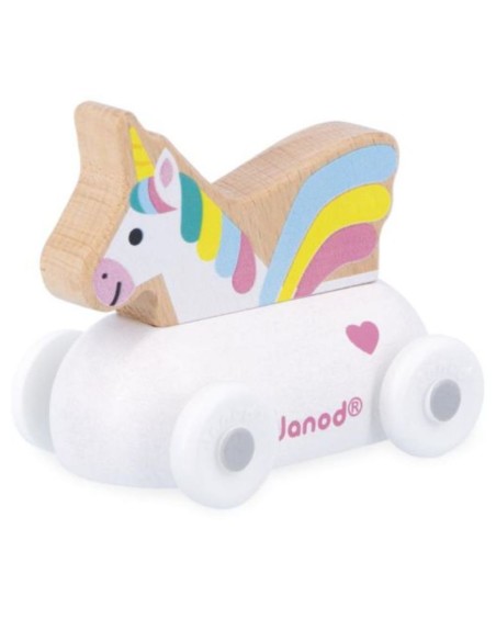 Coche de Unicornio de Madera Cross Roads Janod | Nappy.es