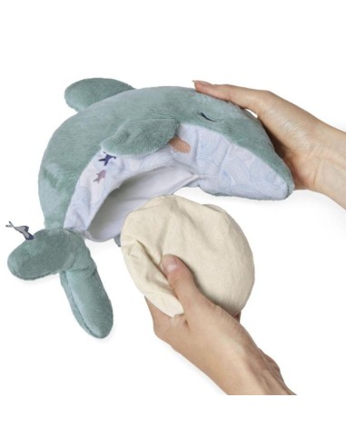Cojín Térmico y Peluche Delfín Lavanda Kaloo | Nappy.es