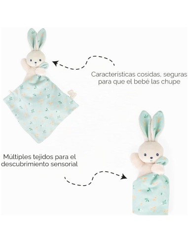 Doudou Conejo Mantita Cítricos Material Reciclado Kaloo | Nappy.es