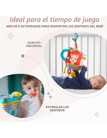 Maxi Cubo Sensorial 9 Actividades Sophie la girafe | Nappy.es