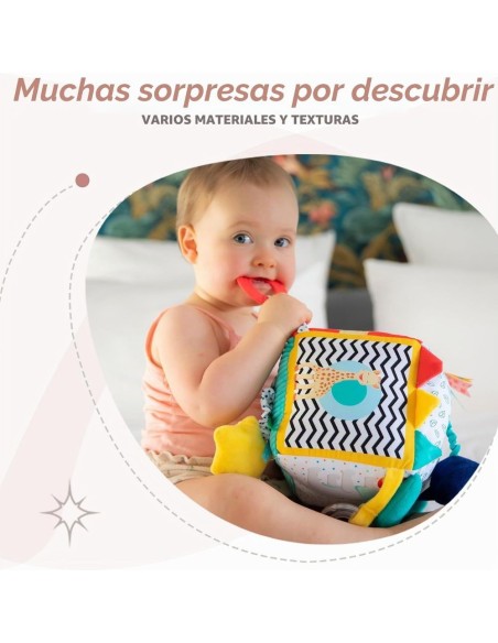 Maxi Cubo Sensorial 9 Actividades Sophie la girafe | Nappy.es