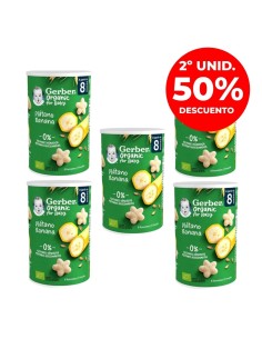 Pack 5uds puff cereales con plátano 35gr | Gerber - Nappy.es