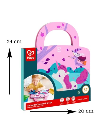 Kit de Arte Foil Encantado +3 Años Hape | Nappy.es