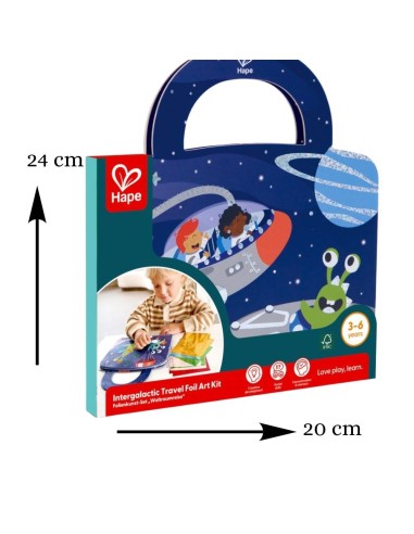 Kit arte foil encantado Hape 3 años+
