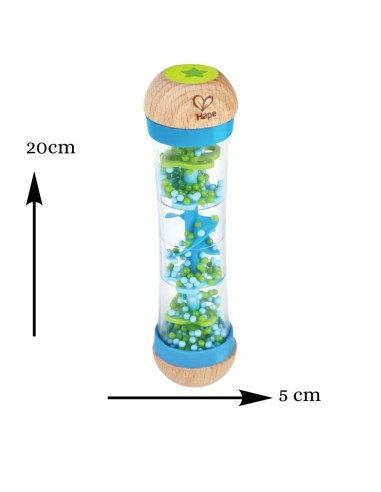 Cuentas y Gotas de Lluvia Hape azul para bebé 0M+