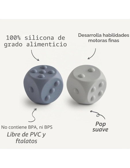Pack 2  dados Pop It | Mushie - Nappy.es