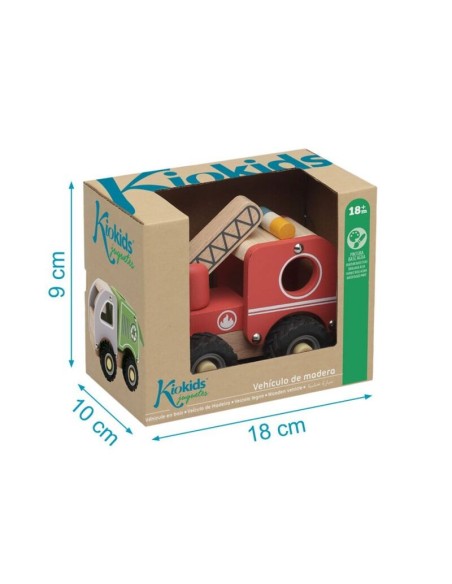 Camión de madera bomberos +18M | Kiokids - Nappy.es