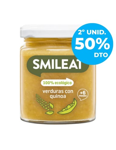 Tarrito de verduras con quinoa 230 gr | Smileat - Nappy.es