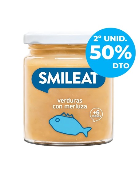 Oferta Potito verduras con merluza ecológico tarrito 230g. +6M Smileat