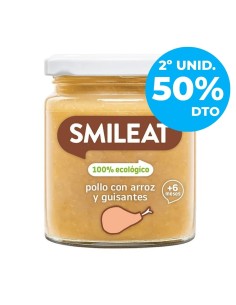 Oferta Potito pollo con arroz ecológico tarrito 230g. +6M Smileat