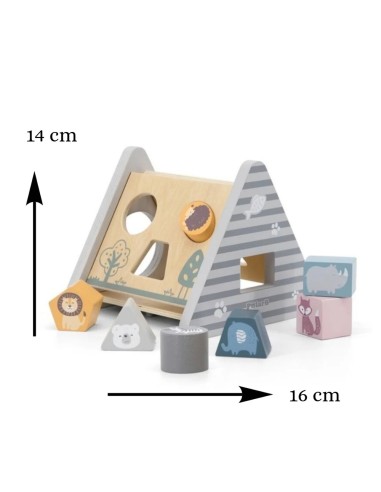 Juguete de Aprendizaje de Formas PolarB de Madera +24M