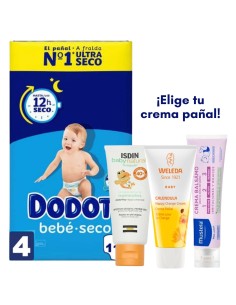 Pack Talla 4 Dodot 116uds + Elegir Crema Pañal