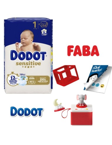 Pack Pañales Dodot (Talla a elegir) + Cuentacuentos FABA | Nappy.es