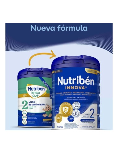 Oferta Pack 2 uds. Leche de formula Innova 2 800g. +6M Nutribén