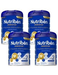Pack 4 leche de continuación Innova 2 800g | Nutribén - Nappy.es