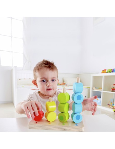 Juego madera Apilar y Contar | Hape - Nappy.es
