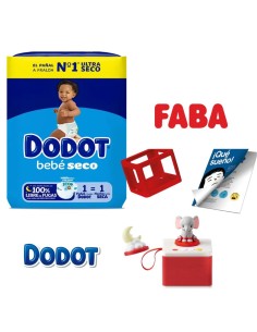Pack Pañales Dodot (Talla a elegir) + Cuentacuentos FABA | Nappy.es