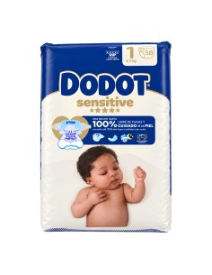 Pañales Dodot Sensitive Talla 1 (2-5 kg) - 58 Uds | Protección Recién