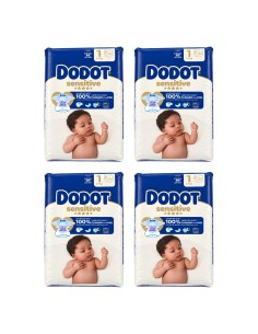 Pack 4 paquetes talla 1 sensitive con 464 uds|Dodot - Nappy.es
