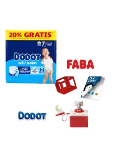 Pack Pañales Dodot (Talla a elegir) + Cuentacuentos FABA | Nappy.es