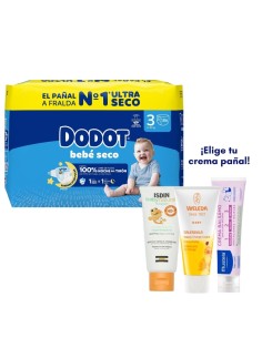 Pack Talla 3 Dodot 186uds + Elegir Crema Pañal