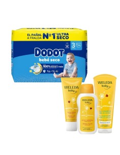 Pack Dodot Talla 4 (116uds) + Cuidado Weleda - Nappy.es