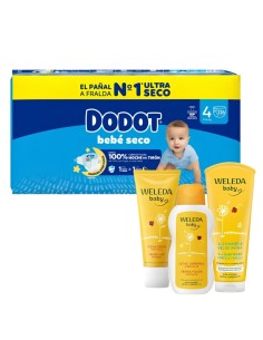 Pack Dodot Talla 4 (116uds) + Cuidado Weleda - Nappy.es