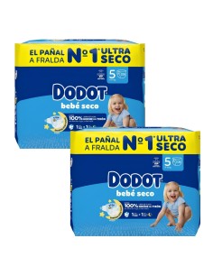Pack Dodot Talla 5 Bebé-Seco 216uds - Máxima sequedad y comodidad