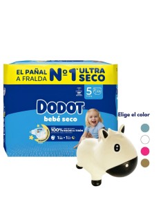 Pack Pañales Dodot Talla 5 (108 uds) + Caballo Saltarín Kidzzfarm