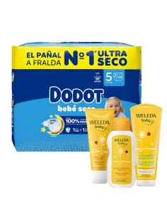 Pack Dodot Talla 5 (108uds) + Cuidado Weleda - Nappy.es