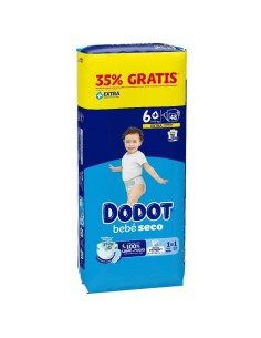 Paquete dodot talla 6+ 48uds bebé-seco ( 14 - 19 Kg ) Dodot - Nappy.es 2