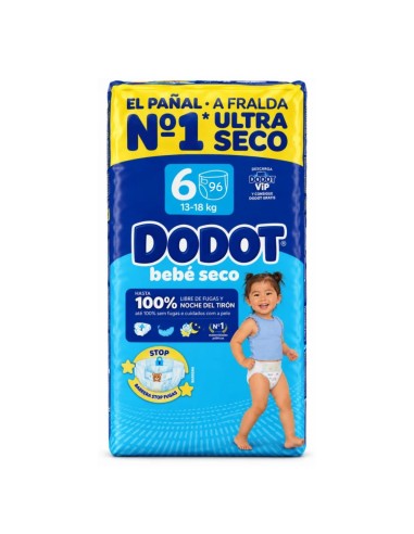 Compra dodot Talla 6 marca Dodot [ bebe seco ]  -  dodot - Nappy.es