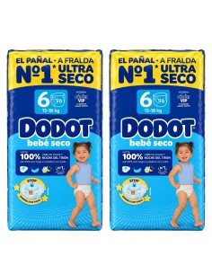 Pack Dodot Talla 6 Bebé-Seco 192uds – Protección 12 h