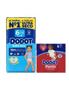 Pack ahorro [ Talla 6 Bebé seco + Pants Talla 6 ( +15 kg ) ] - Nappy.es