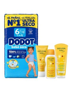 Pack Dodot Talla 6 (96uds) + Cuidado Weleda - Nappy.es